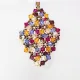 Symphony - Malvina Rhombus M-Violet Organza - 2